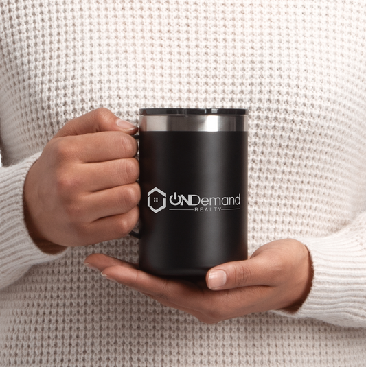 Black Insulated Mug – 16 oz.