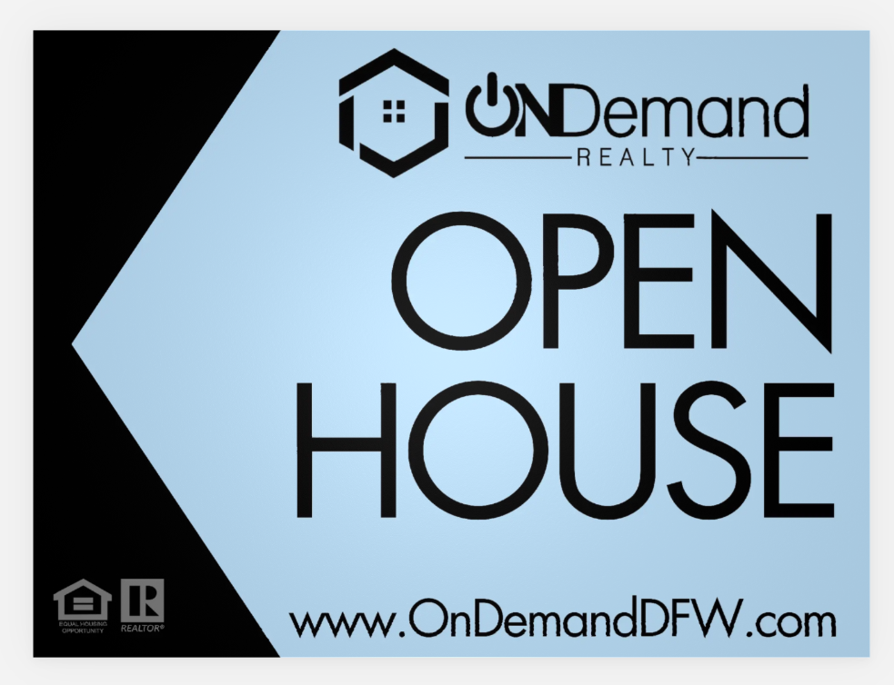 Open House Sign